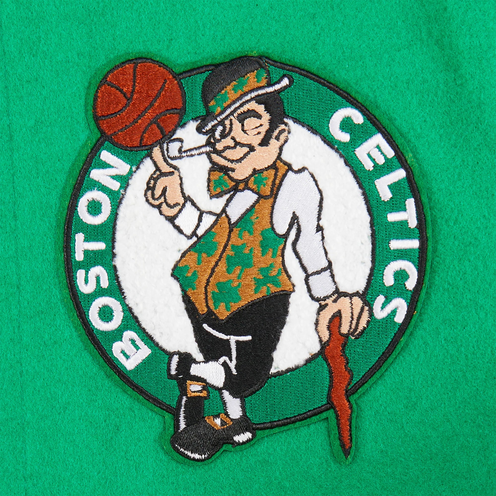 NBA BOSTON CELTICS RETRO CLASSIC BIG BOYS RIB WOOL VARSITY JACKET