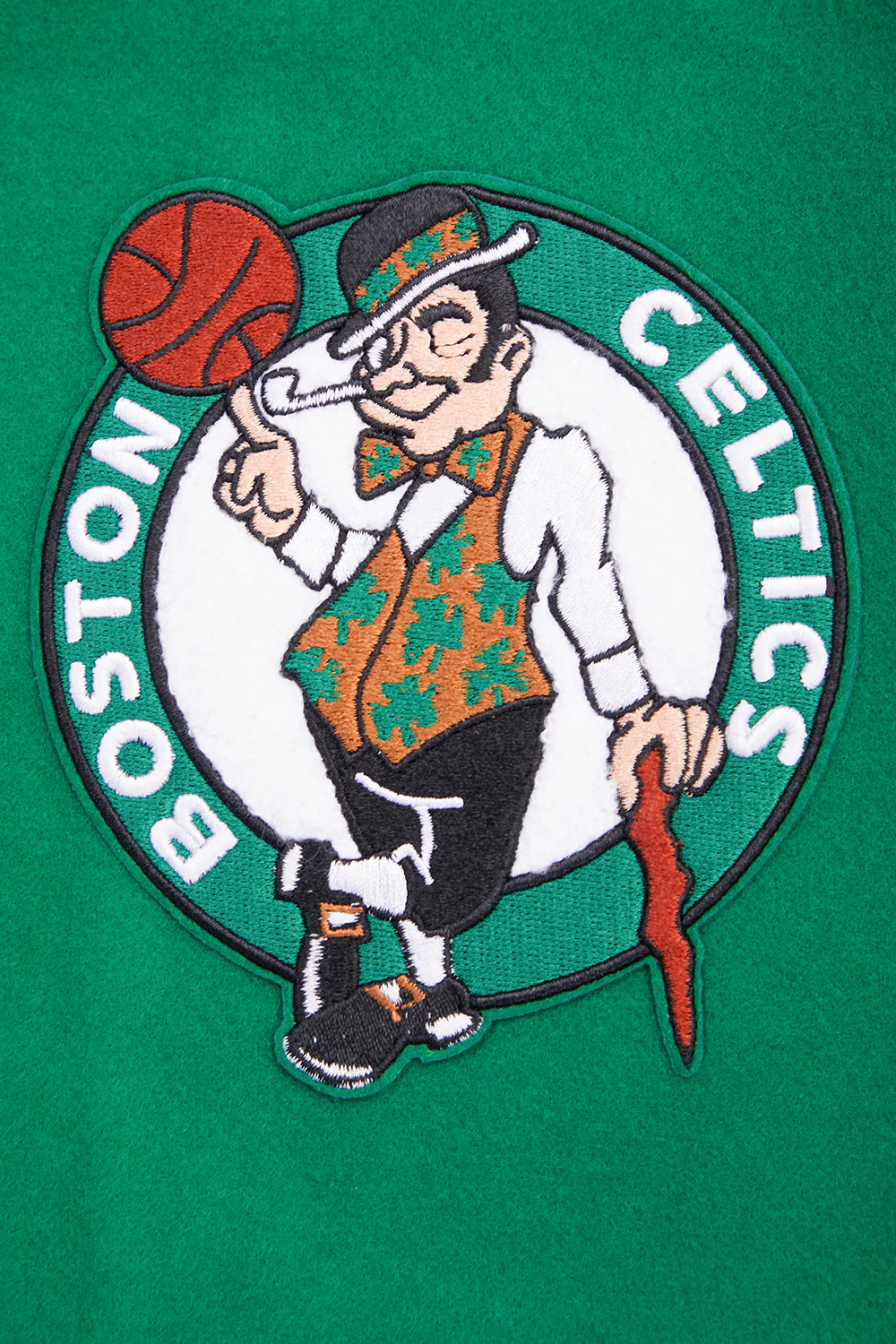 NBA BOSTON CELTICS RETRO CLASSIC WOMEN'S RIB WOOL VARSITY JACKET