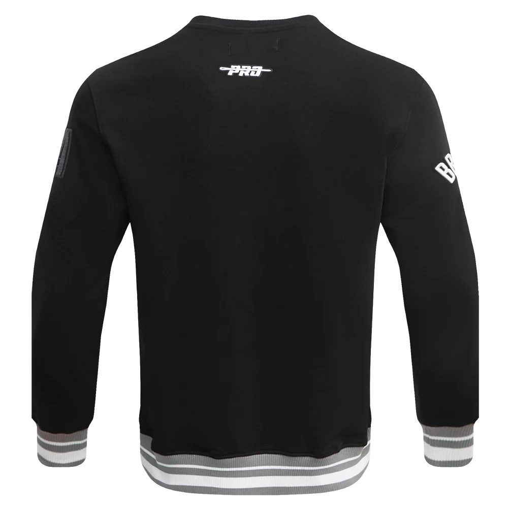 NBA BROOKLYN NETS MASHUP MEN'S RIB CREWNECK