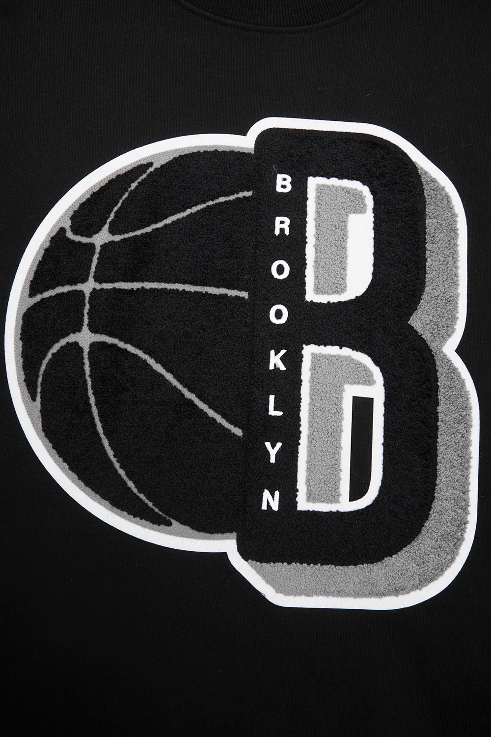 NBA BROOKLYN NETS MASHUP MEN'S RIB CREWNECK