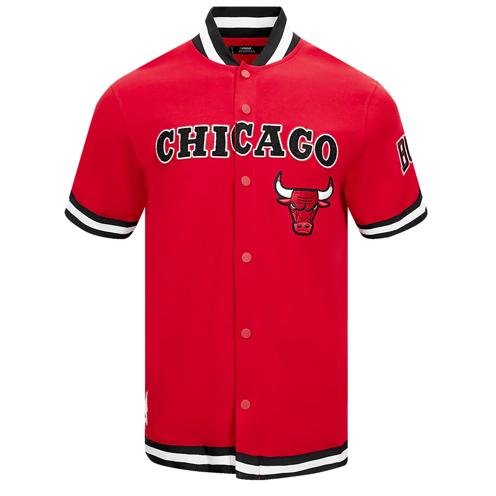 NBA CHICAGO BULLS CLASSIC MEN'S PRO SS DOUBLE KNIT JACKET