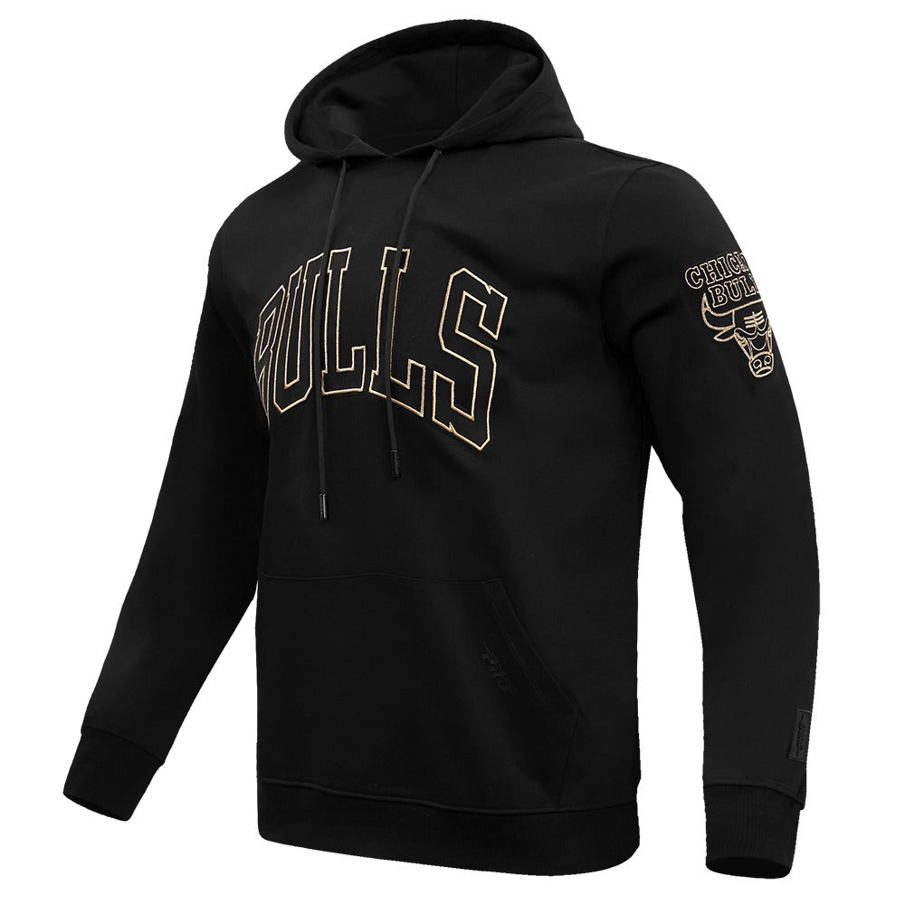 CHICAGO BULLS BLACK & GOLD DK PO HOODIE