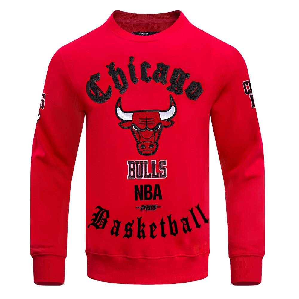 CHICAGO BULLS OLD ENGLISH FLC CREWNECK