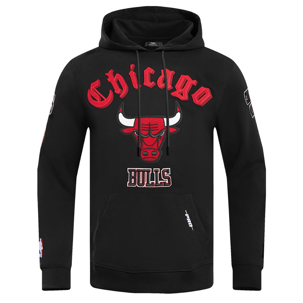 CHICAGO BULLS OLD ENGLISH FLC PO HOODIE