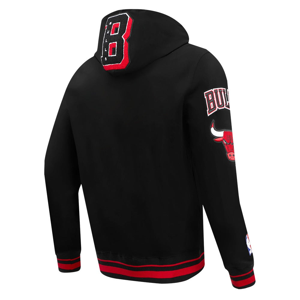 CHICAGO BULLS MASH UP RIB FLC PO HOODIE