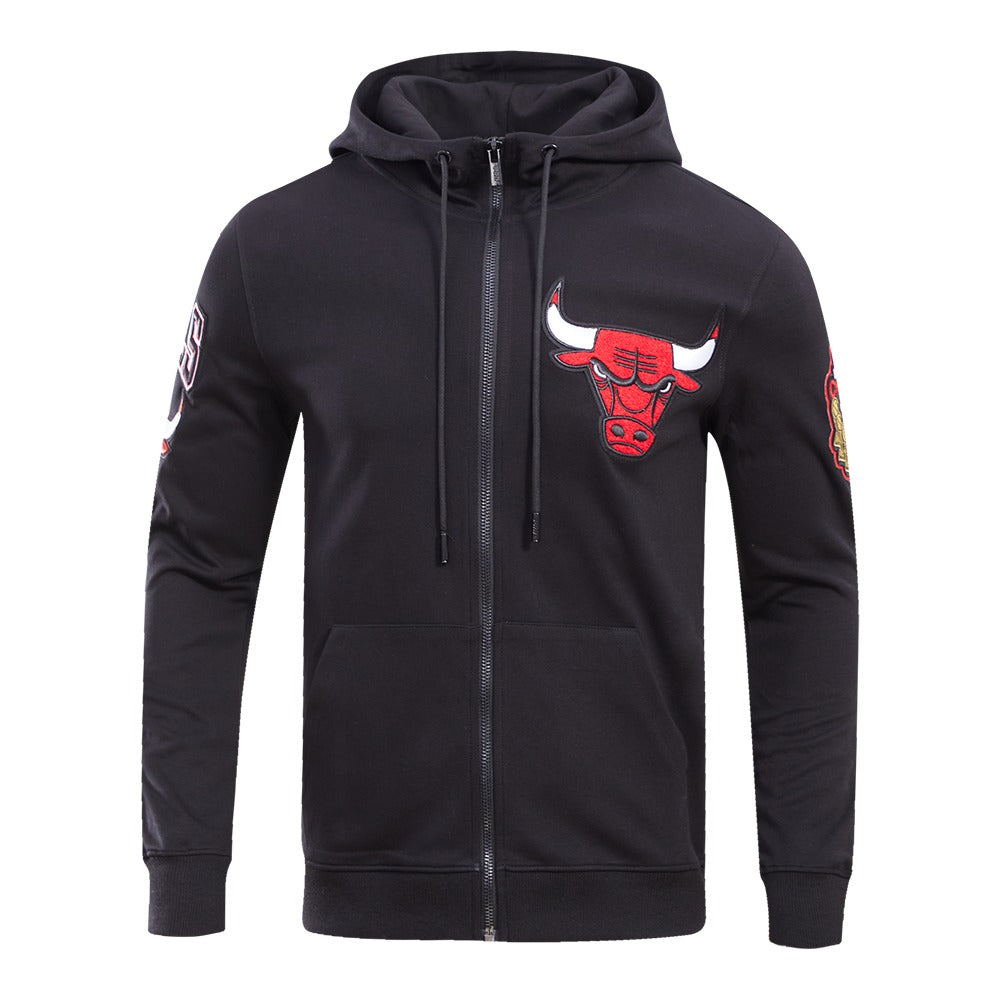 CHICAGO BULLS CLASSIC CHENILLE DK FZ PO HOODIE