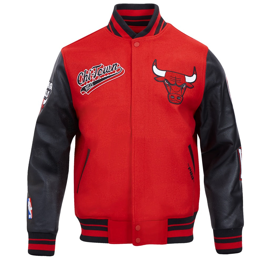 CHICAGO BULLS SCRIPT TAIL RIB WOOL VARSITY