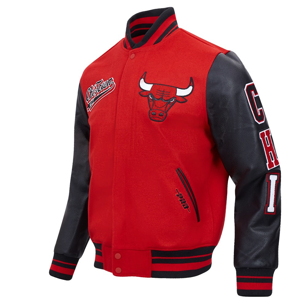 CHICAGO BULLS SCRIPT TAIL RIB WOOL VARSITY