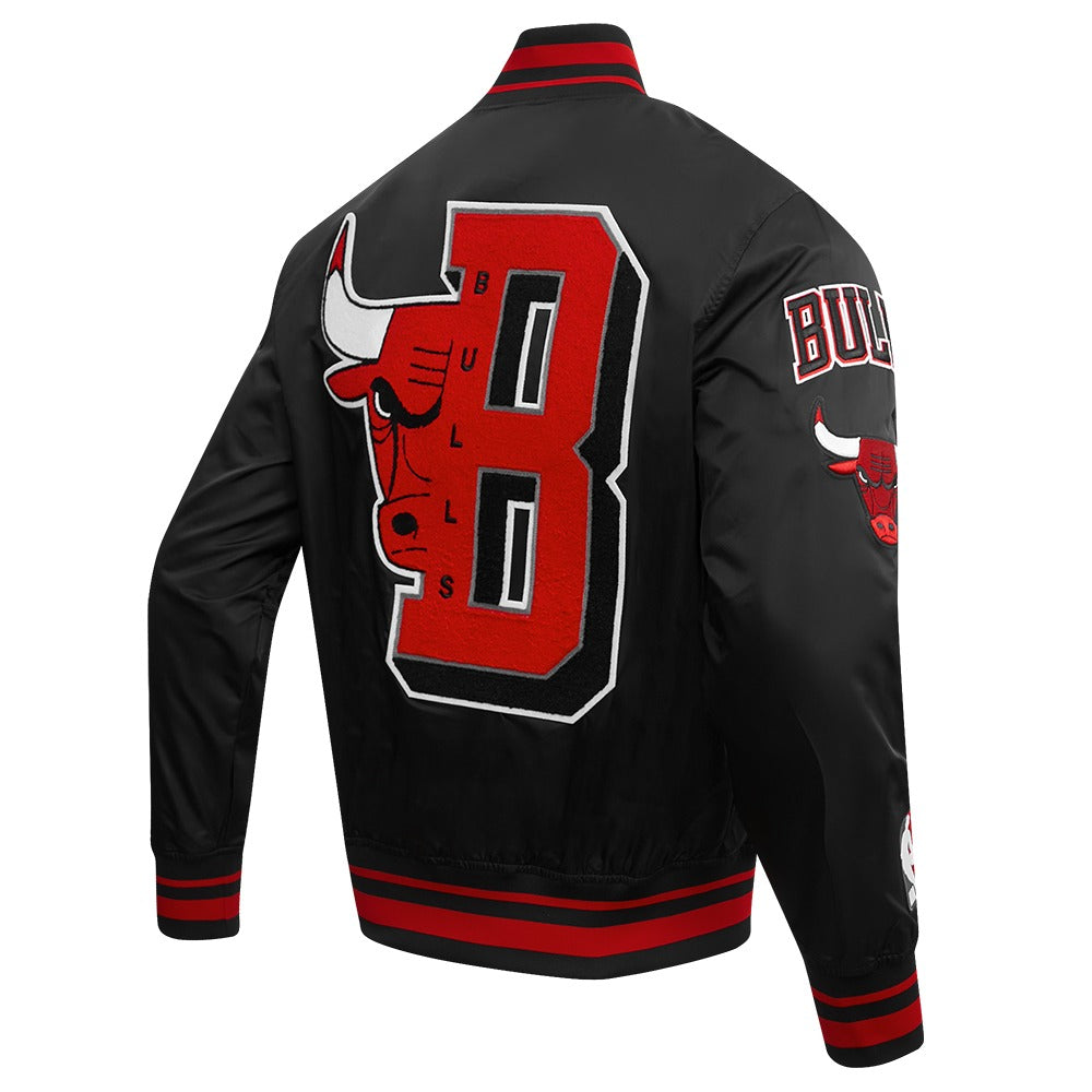 CHICAGO BULLS MASH UP RIB SATIN JACKET