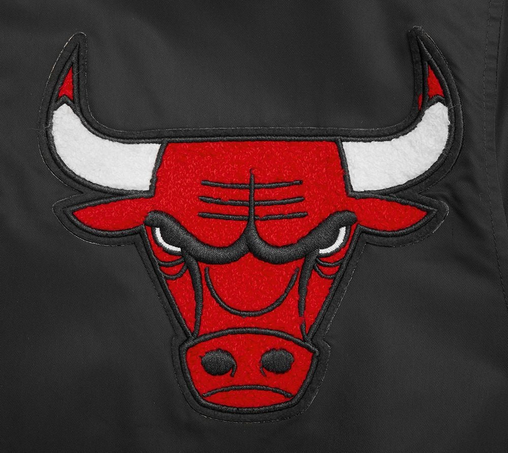 CHICAGO BULLS MASH UP RIB SATIN JACKET