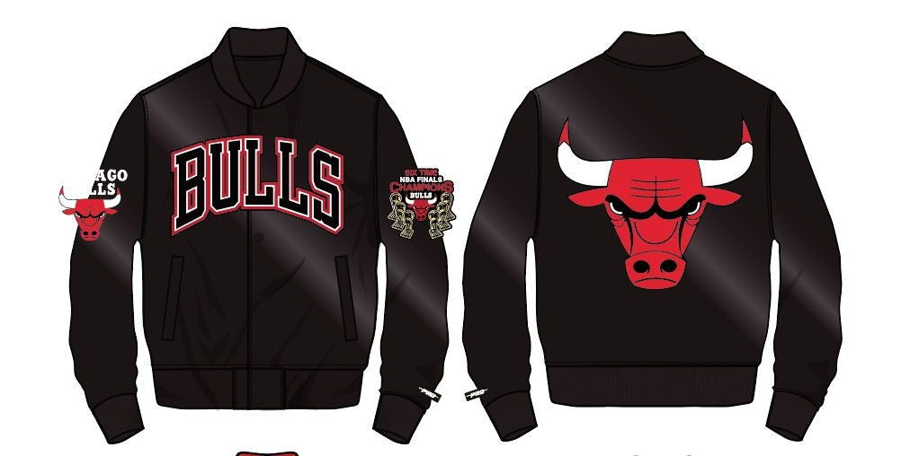 CHICAGO BULLS BIG LOGO SATIN JACKET