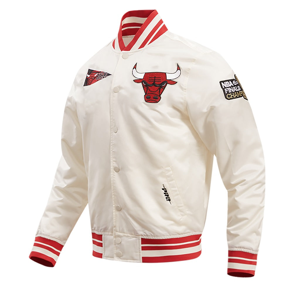 CHICAGO BULLS RETRO CLASSIC RIB SATIN JACKET