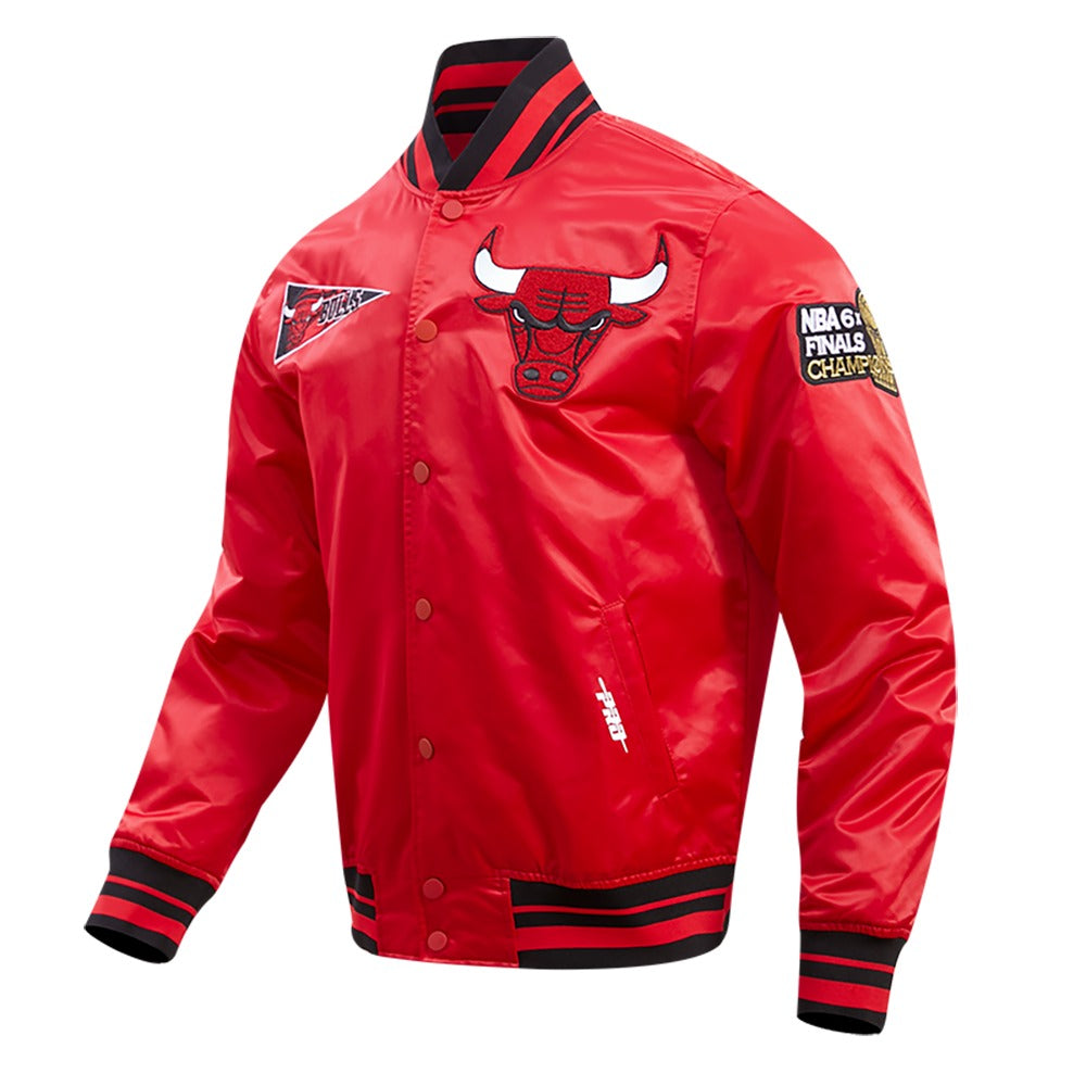 CHICAGO BULLS RETRO CLASSIC RIB SATIN JACKET