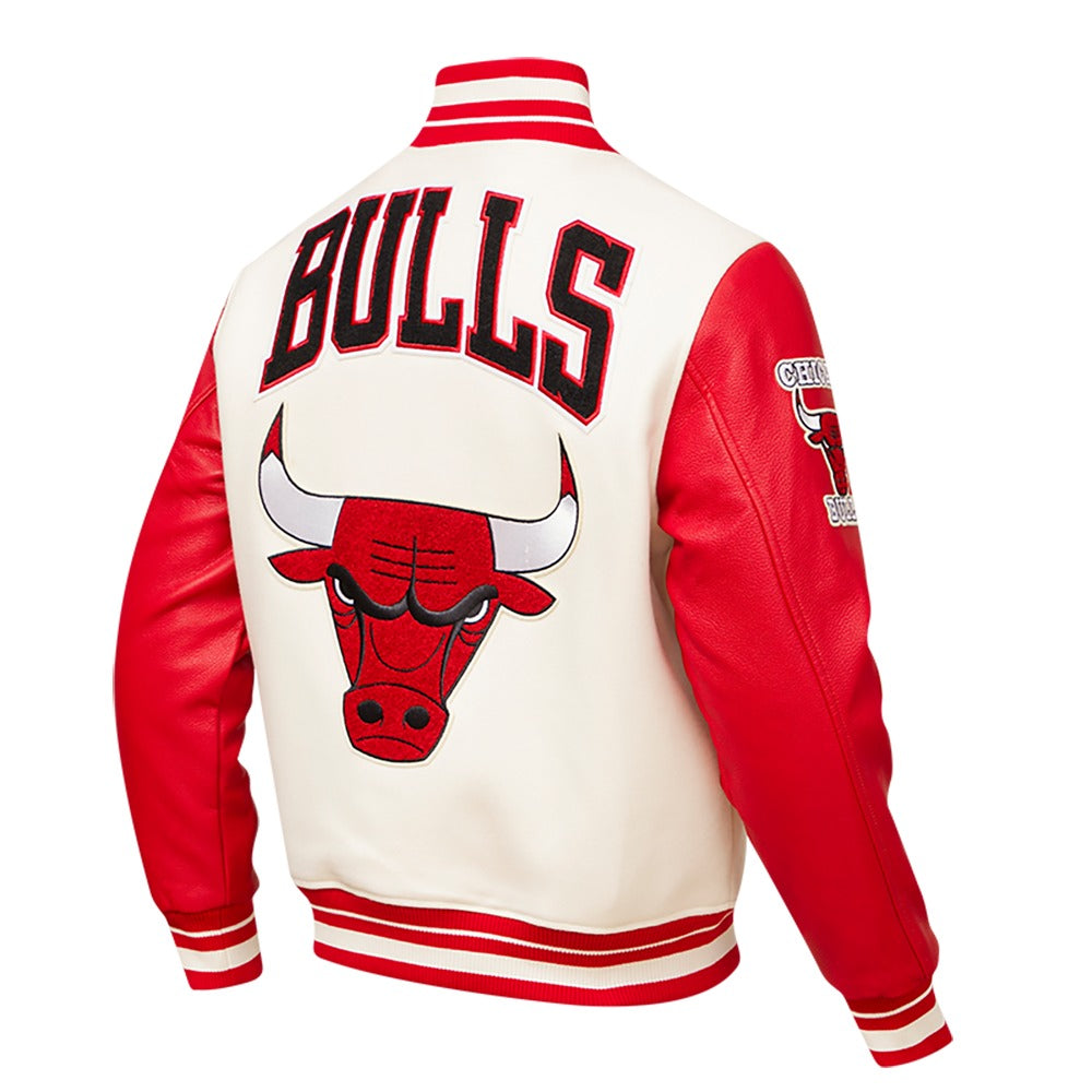 CHICAGO BULLS RETRO CLASSIC RIB WOOL VARSITY JACKET