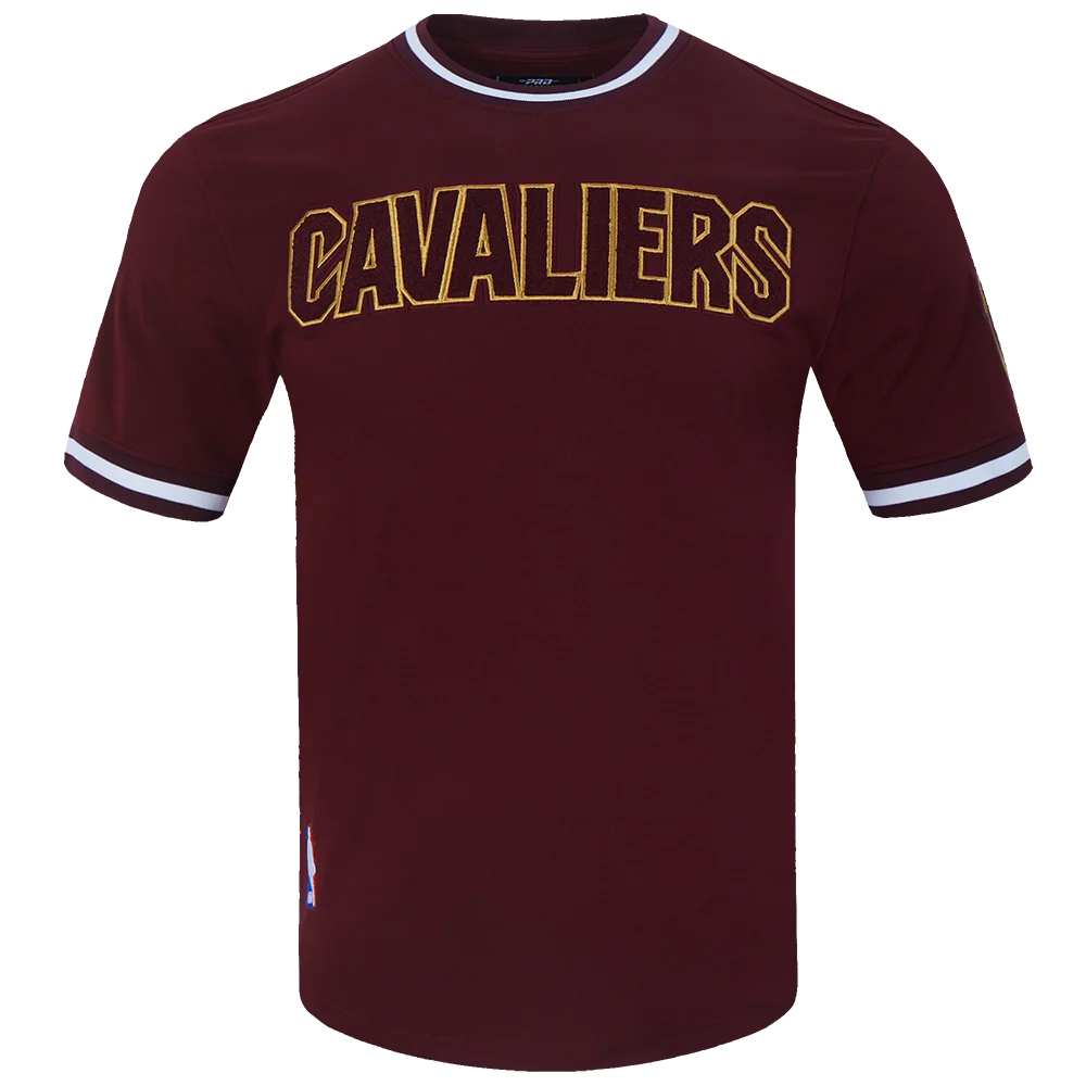 NBA CLEVELAND CAVALIERS CLASSIC CHENILLE MEN'S DOUBLE KNIT TEE