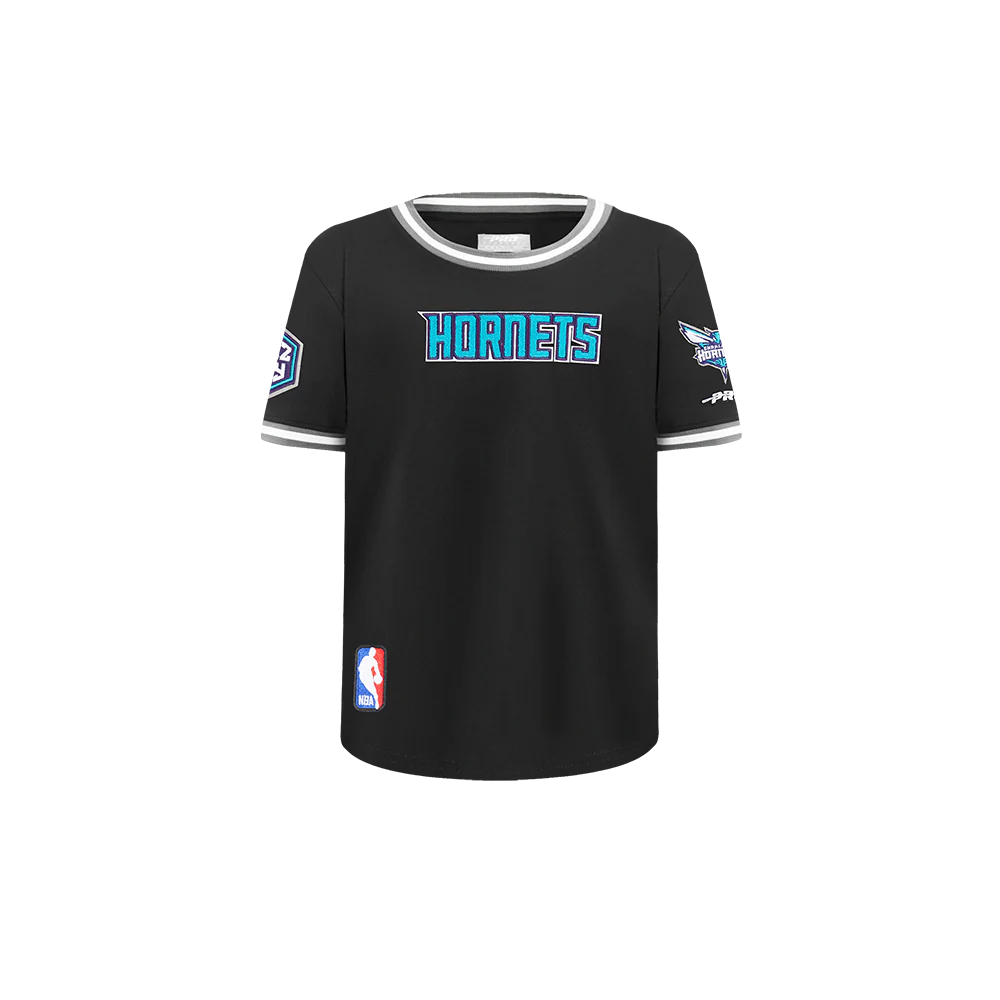 NBA CHARLOTTE HORNETS CLASSIC TODDLER BOYS SHORT SLEEVE STRIPED RIB TEE