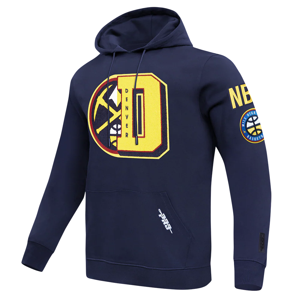 NBA DENVER NUGGETS MASHUP MEN'S RIB PULLOVER HOODIE