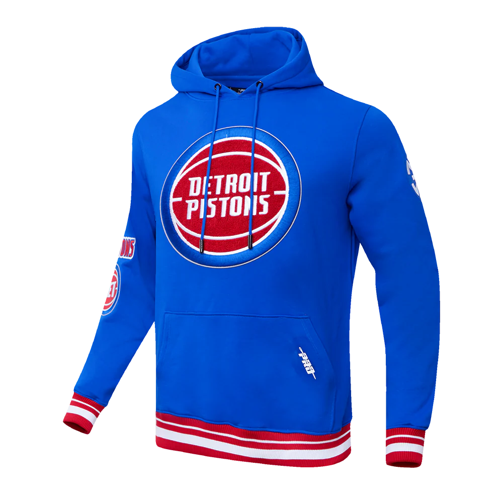 NBA DETROIT PISTONS RETRO CLASSIC MEN'S PULLOVER HOODIE