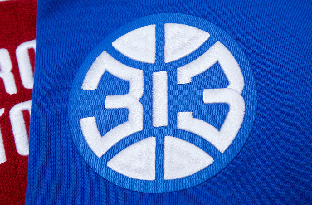 NBA DETROIT PISTONS RETRO CLASSIC MEN'S PULLOVER HOODIE