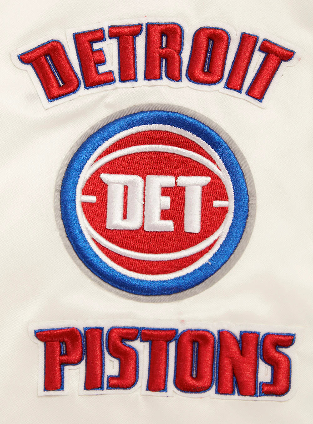 NBA DETROIT PISTONS RETRO CLASSIC MEN'S RIB SATIN JACKET
