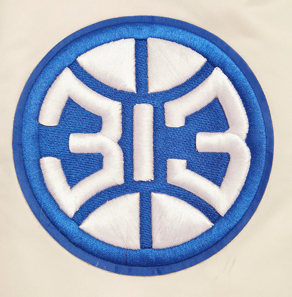 NBA DETROIT PISTONS RETRO CLASSIC MEN'S RIB SATIN JACKET