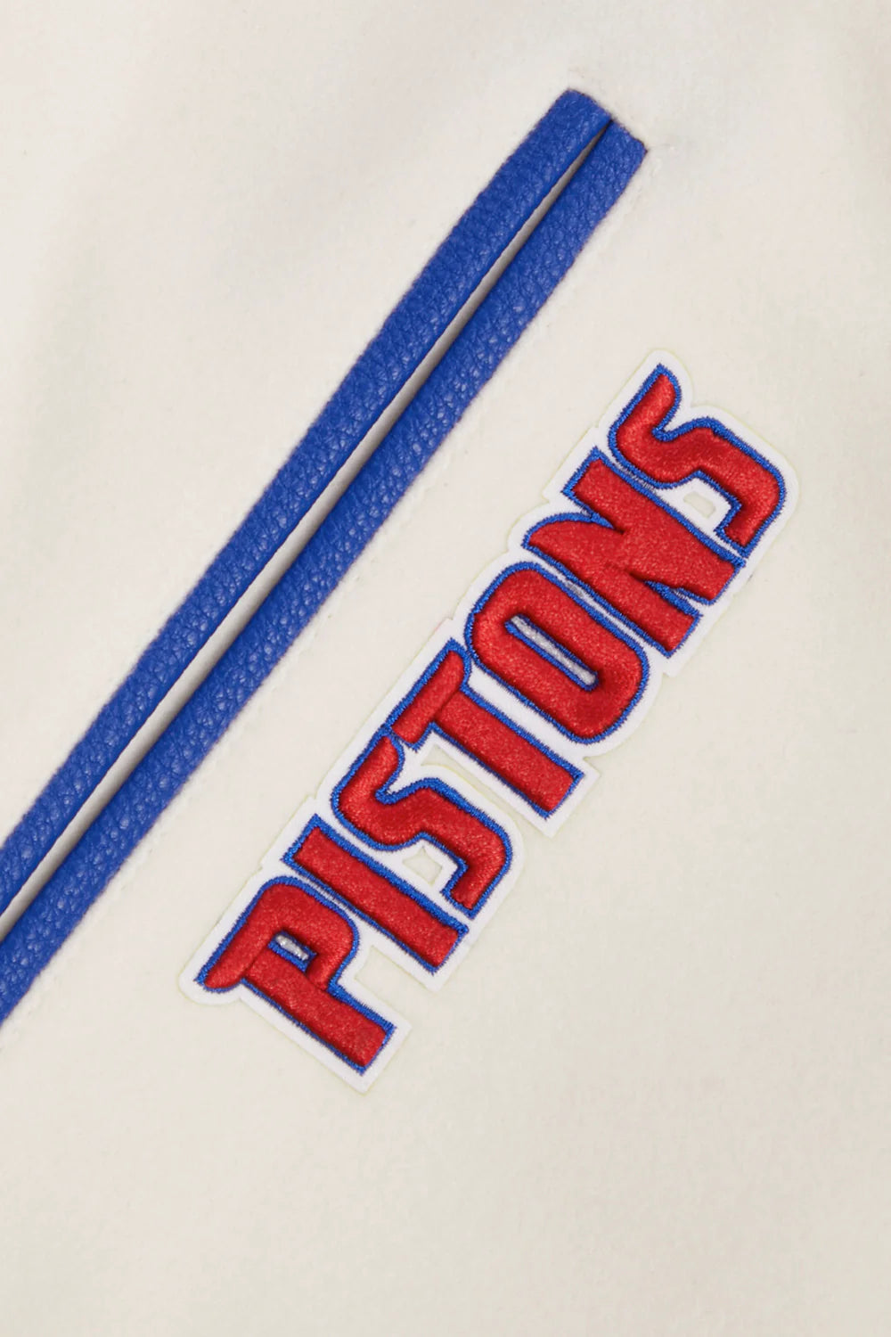 NBA DETROIT PISTONS RETRO CLASSIC MEN'S RIB WOOL VARSITY JACKET