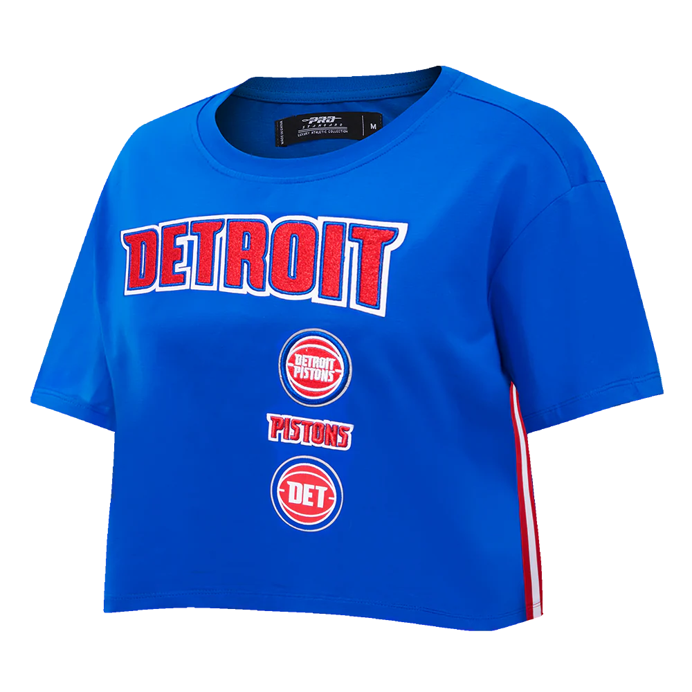 NBA DETROIT PISTONS RETRO CLASSIC WOMEN'S BOXY TEE