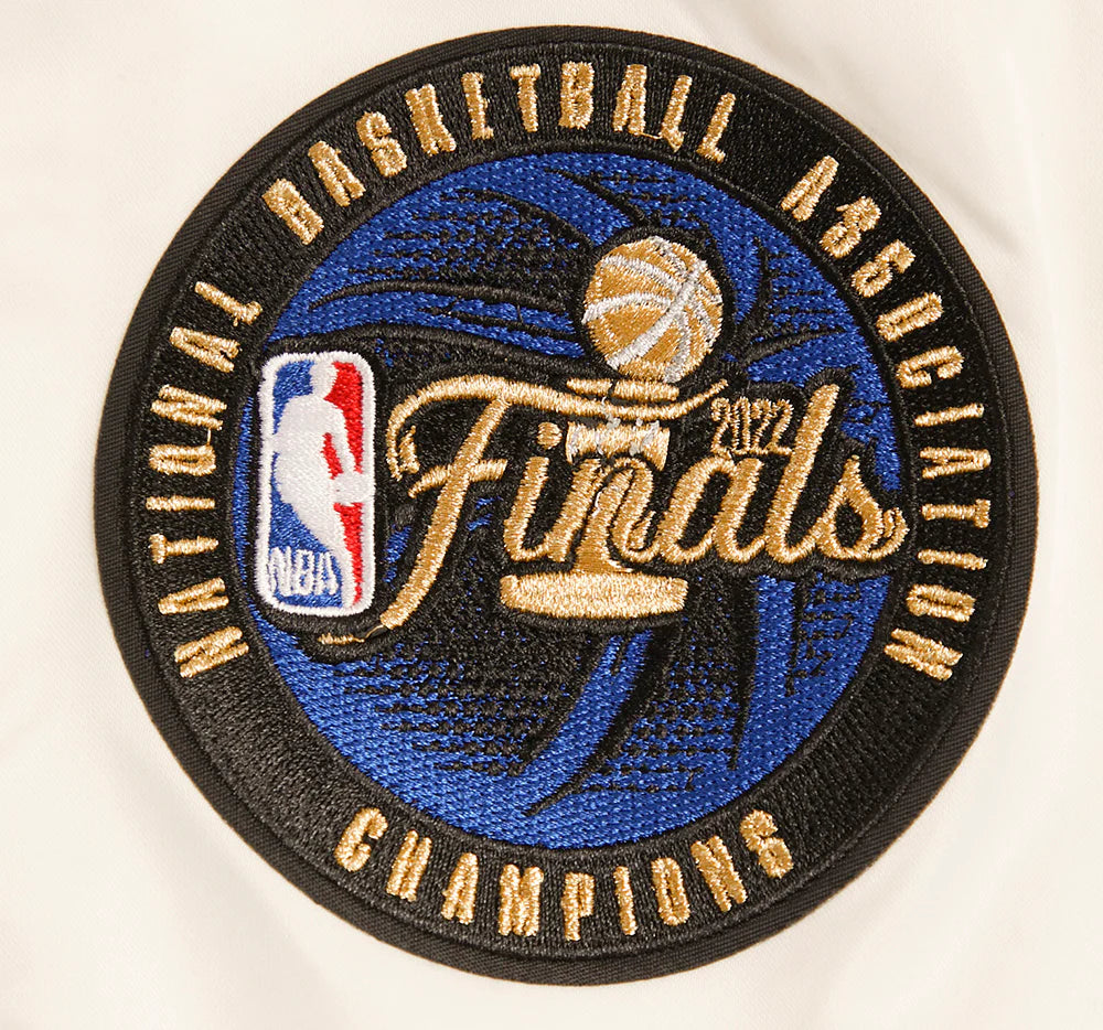 NBA GOLDEN STATE WARRIORS RETRO CLASSIC MEN'S RIB SATIN JACKET