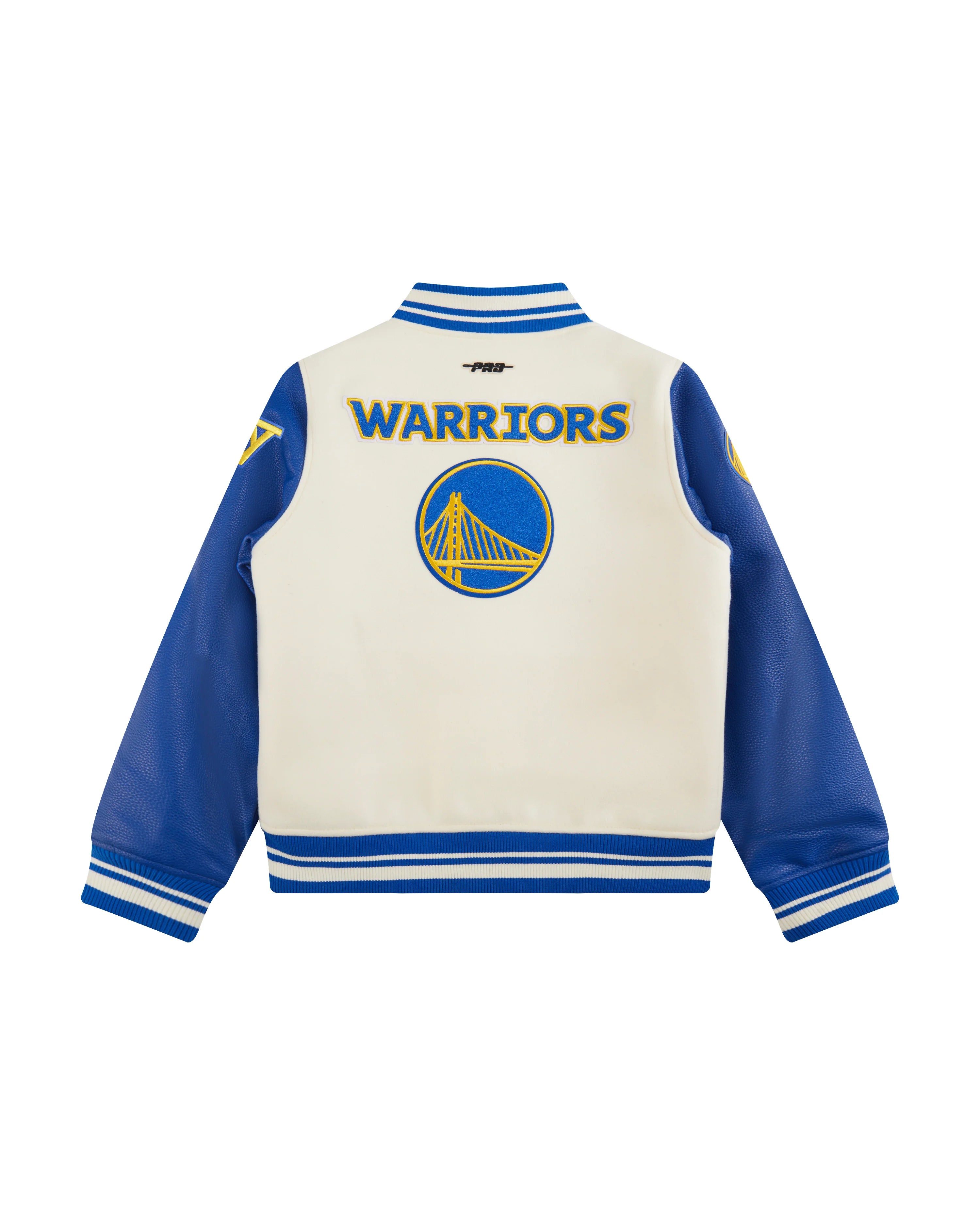NBA GOLDEN STATE WARRIORS RETRO CLASSIC BIG BOYS RIB WOOL VARSITY JACKET