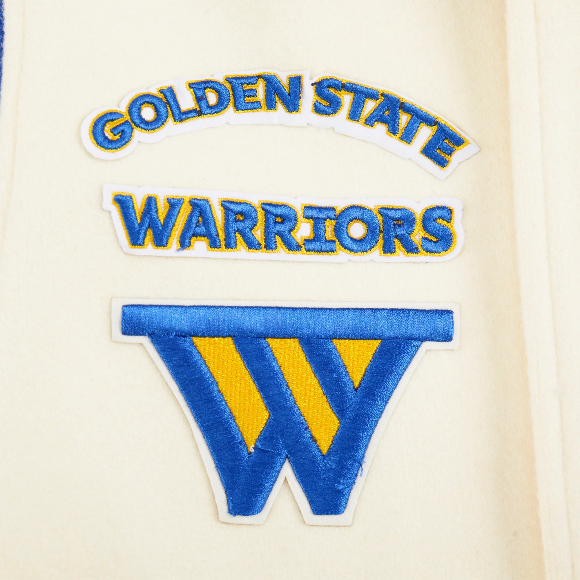 NBA GOLDEN STATE WARRIORS RETRO CLASSIC BIG BOYS RIB WOOL VARSITY JACKET