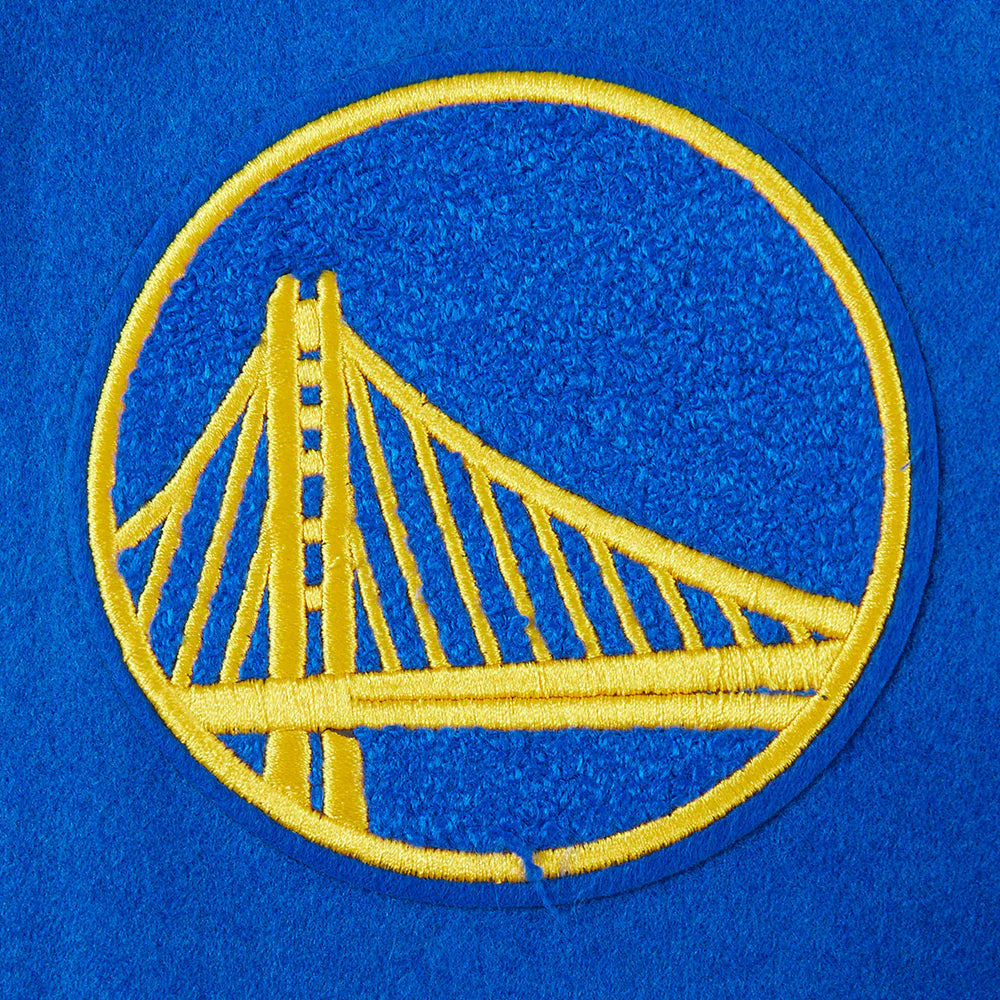 NBA GOLDEN STATE WARRIORS RETRO CLASSIC BIG BOYS RIB WOOL VARSITY JACKET