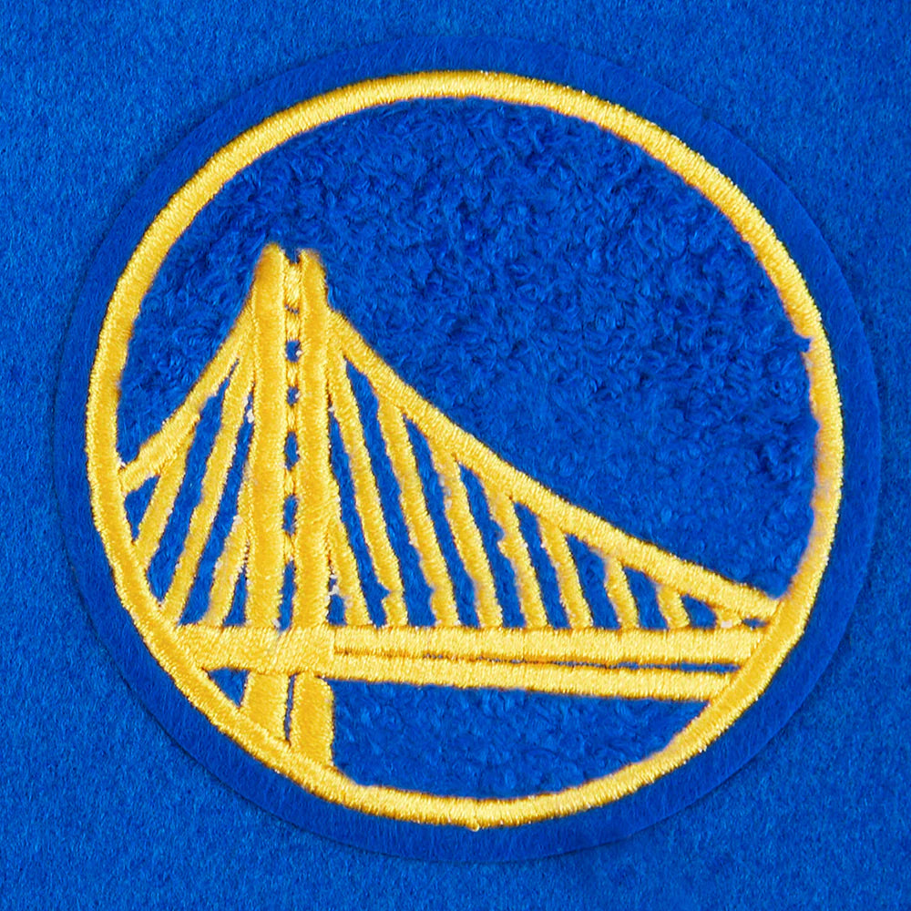 NBA GOLDEN STATE WARRIORS RETRO CLASSIC TODDLER BOYS RIB WOOL VARSITY JACKET