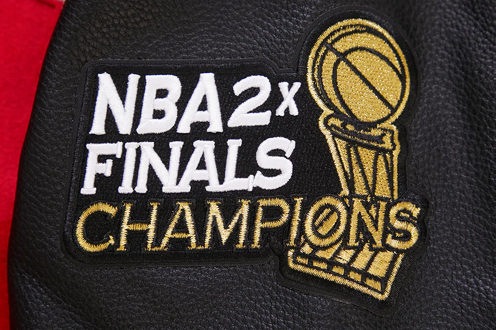 NBA HOUSTON ROCKETS RETRO CLASSIC MEN'S RIB WOOL VARSITY JACKET