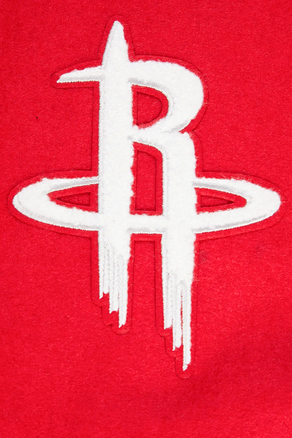 NBA HOUSTON ROCKETS RETRO CLASSIC MEN'S RIB WOOL VARSITY JACKET