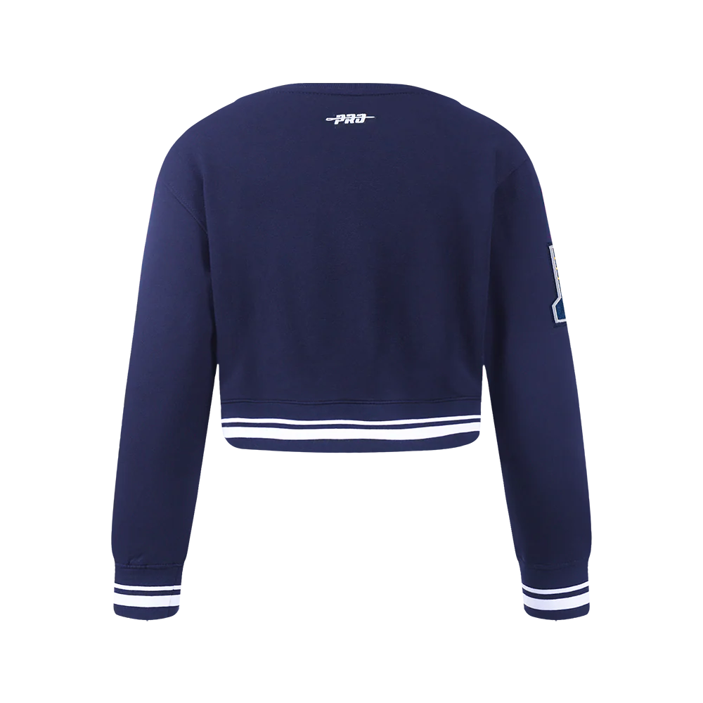 NBA INDIANA PACERS RETRO CLASSIC BIG GIRLS RIB FLEECE CREWNECK