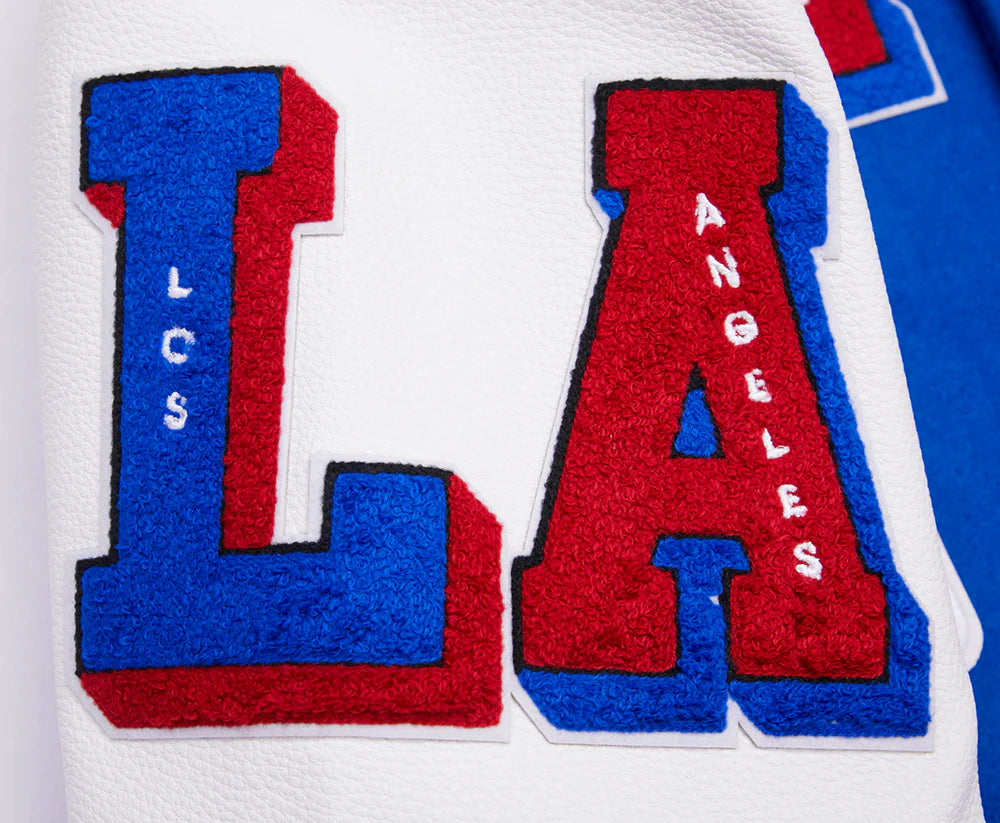 NBA LOS ANGELES CLIPPERS MASHUP MEN'S RIB WOOL VARSITY JACKET