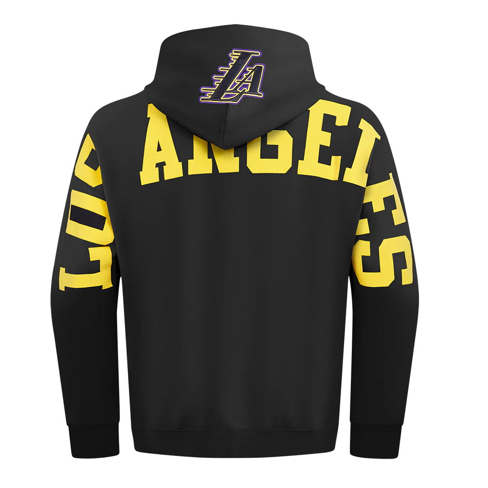 NBA LOS ANGELES LAKERS WINGSPAN MEN'S DROP SHOULDER FLEECE PULLOVER HOODIE
