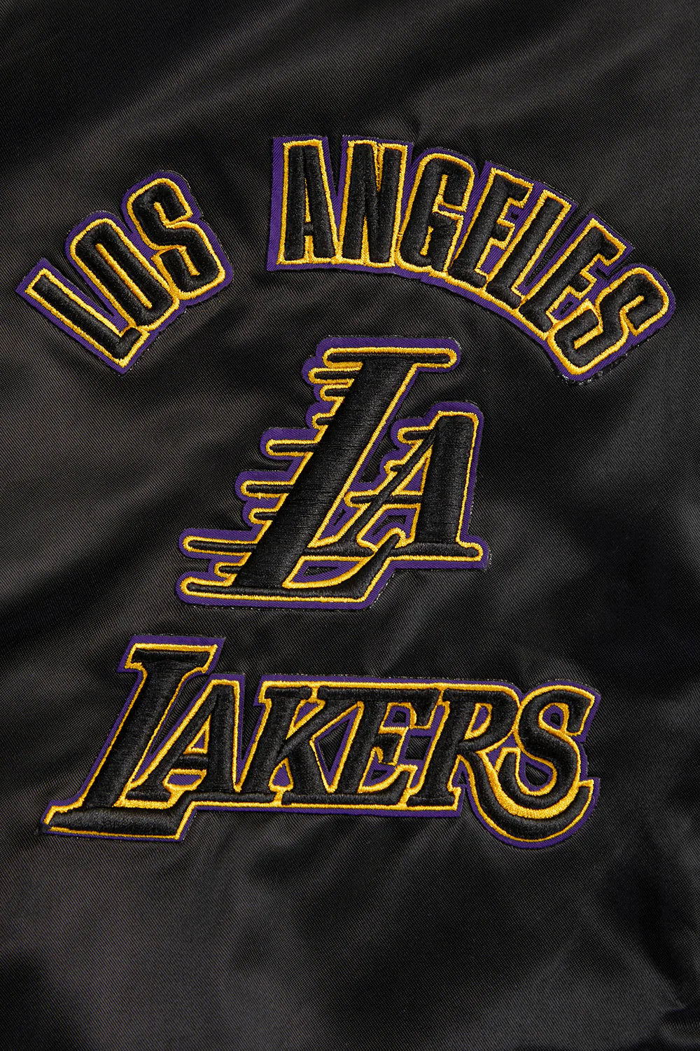 NBA LOS ANGELES LAKERS RETRO CLASSIC MEN'S RIB SATIN JACKET