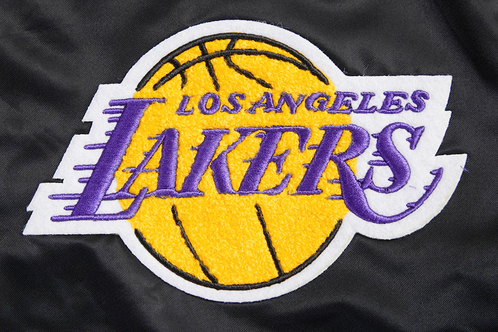 NBA LOS ANGELES LAKERS RETRO CLASSIC MEN'S RIB SATIN JACKET