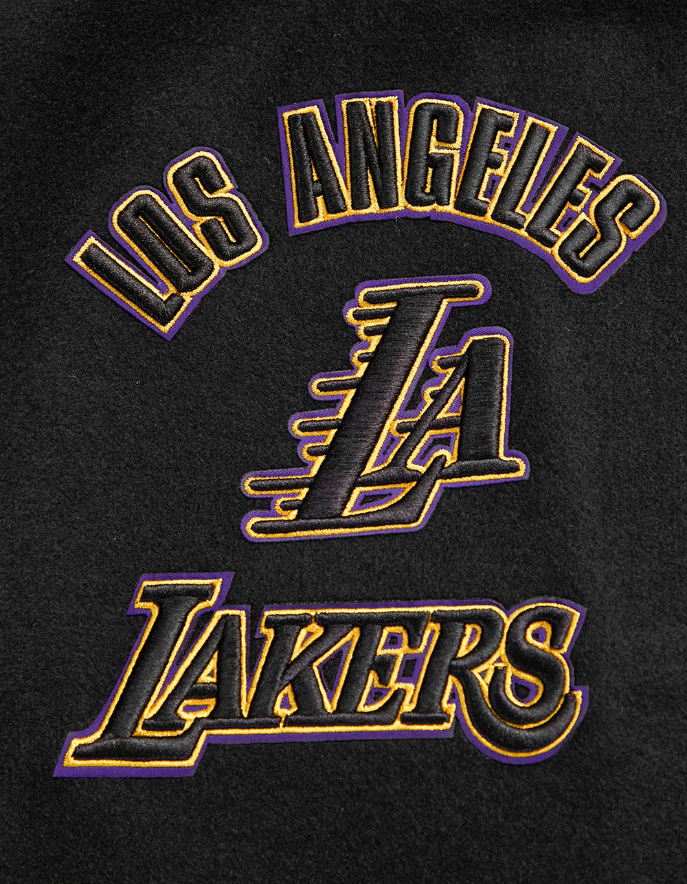 NBA LOS ANGELES LAKERS RETRO CLASSIC MEN'S RIB WOOL VARSITY JACKET