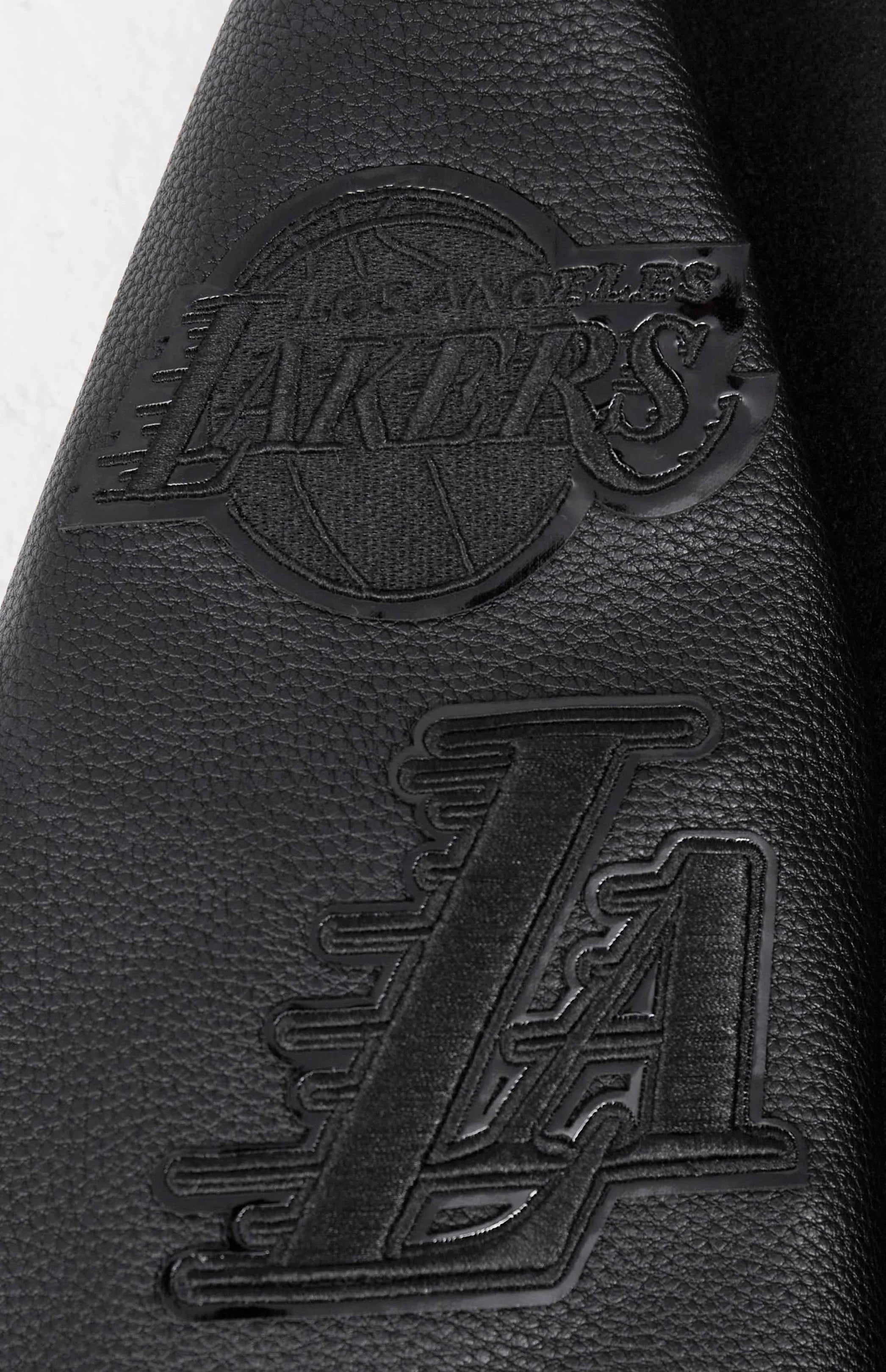 NBA LOS ANGELES LAKERS TRIPLE BLACK BIG BOYS WOOL VARSITY JACKET