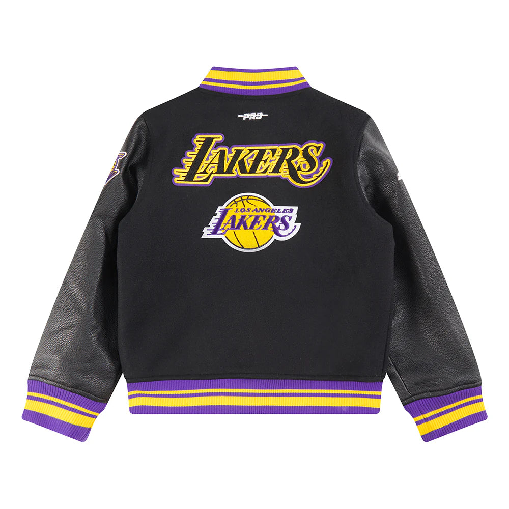 NBA LOS ANGELES LAKERS RETRO CLASSIC BIG BOYS RIB WOOL VARSITY JACKET