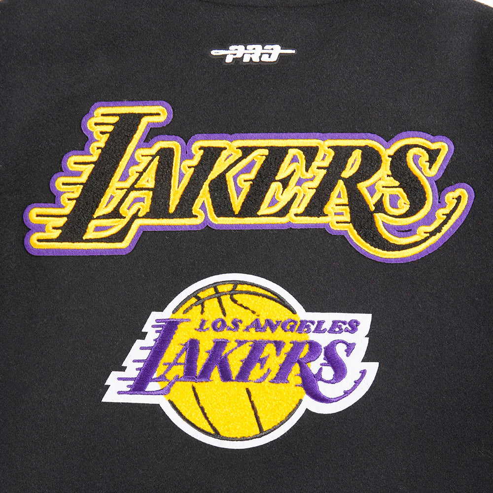 NBA LOS ANGELES LAKERS RETRO CLASSIC BIG BOYS RIB WOOL VARSITY JACKET