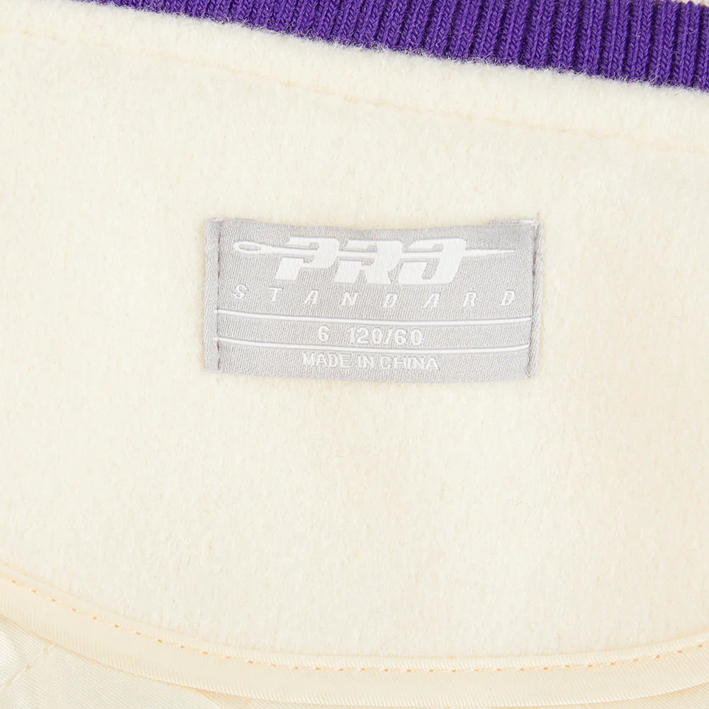 NBA LOS ANGELES LAKERS RETRO CLASSIC LITTLE BOYS RIB WOOL VARSITY JACKET