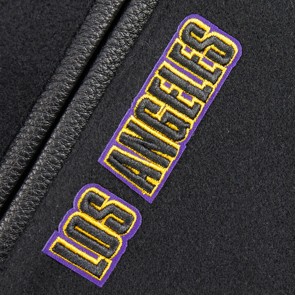 NBA LOS ANGELES LAKERS RETRO CLASSIC TODDLER BOYS RIB WOOL VARSITY JACKET
