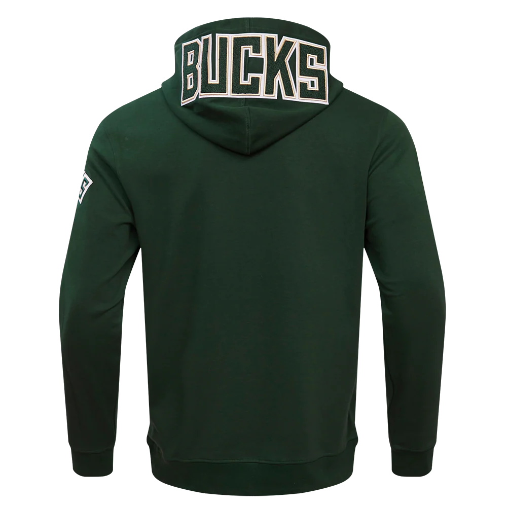 NBA MILWAUKEE BUCKS CLASSIC CHENILLE MEN'S PULLOVER HOODIE