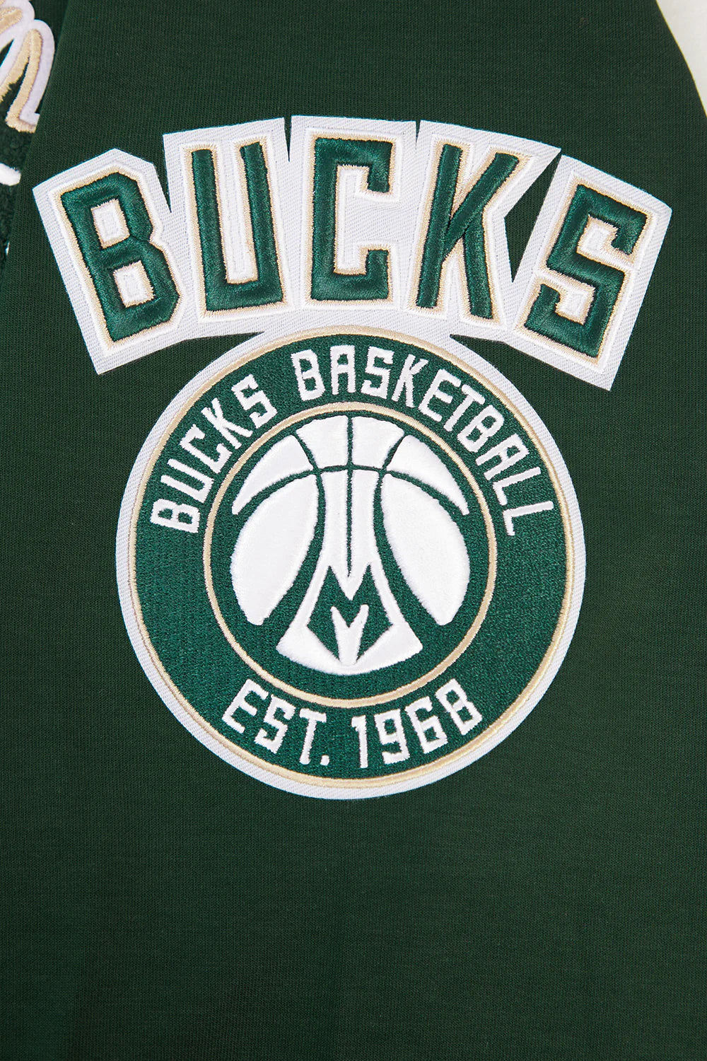 NBA MILWAUKEE BUCKS CLASSIC CHENILLE MEN'S PULLOVER HOODIE