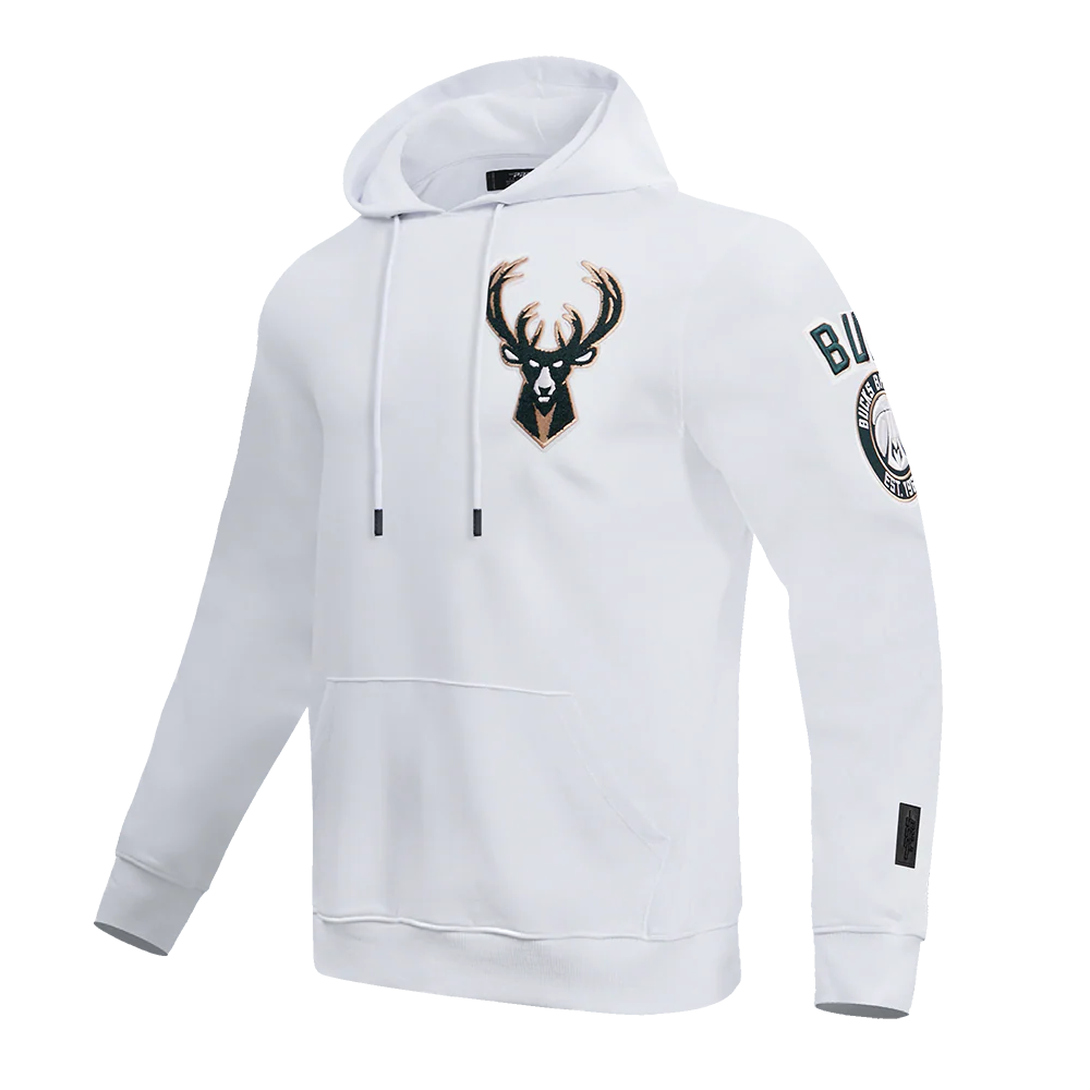 NBA MILWAUKEE BUCKS CLASSIC CHENILLE MEN'S PULLOVER HOODIE