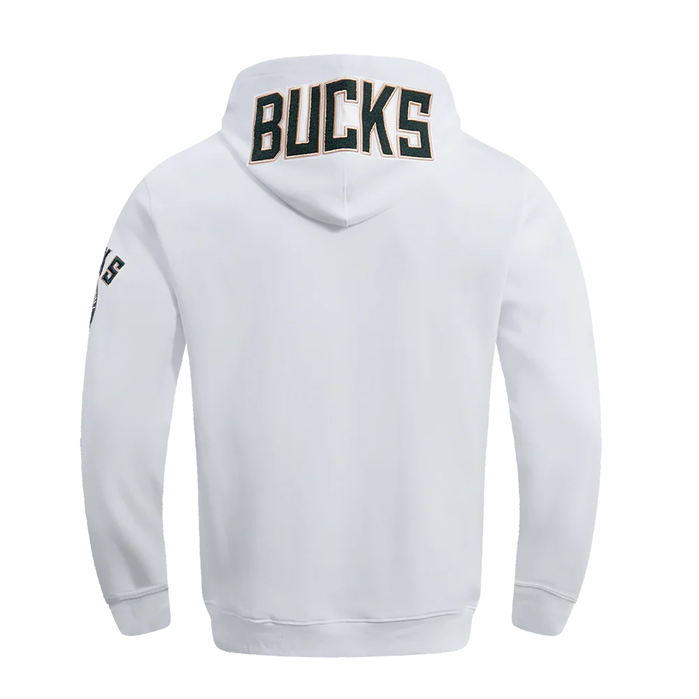 NBA MILWAUKEE BUCKS CLASSIC CHENILLE MEN'S PULLOVER HOODIE