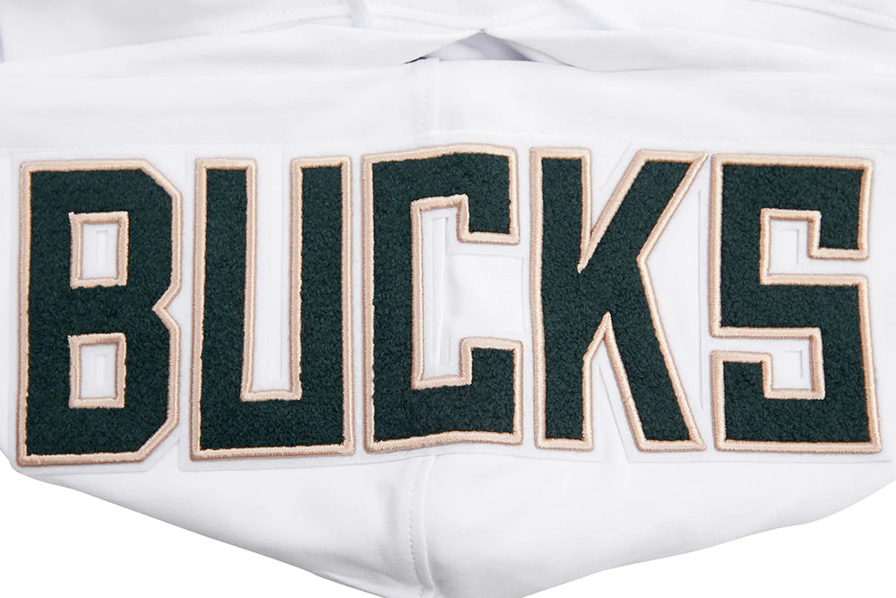 NBA MILWAUKEE BUCKS CLASSIC CHENILLE MEN'S PULLOVER HOODIE